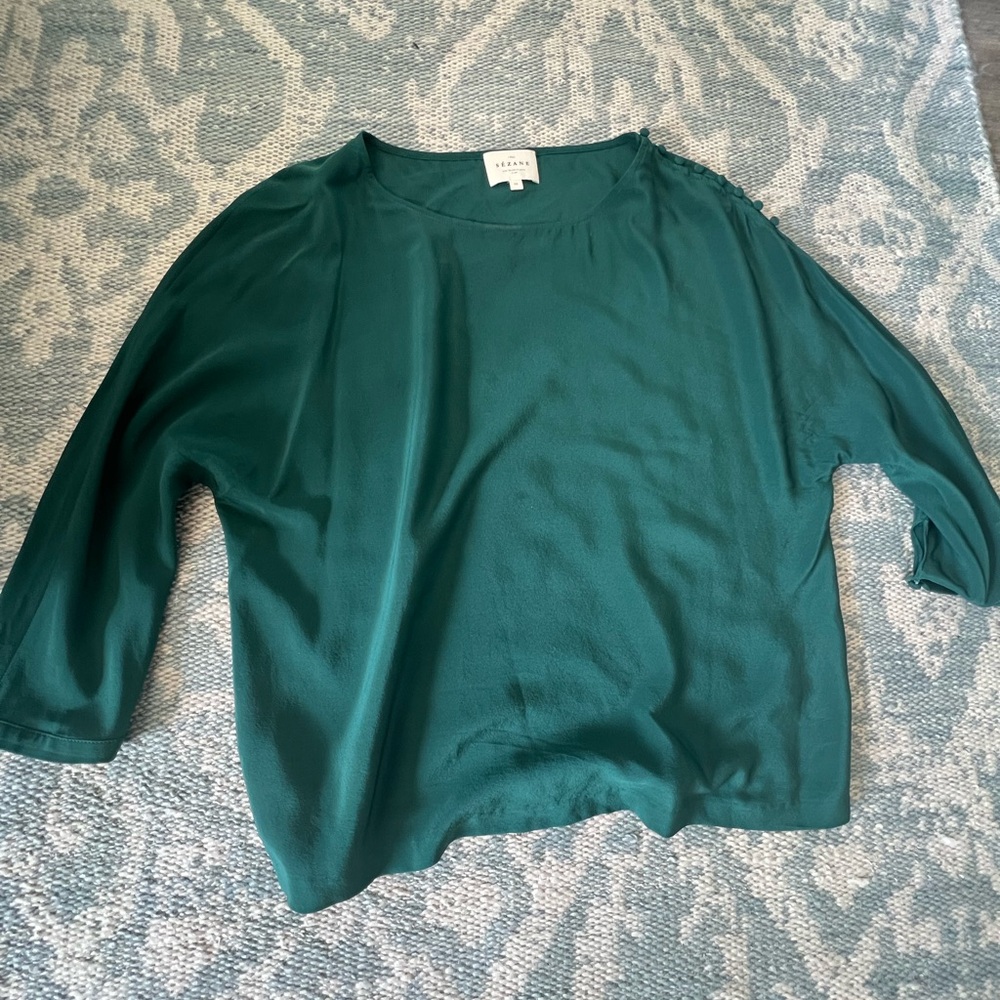 Sezane silk blouse - great condition size 36.